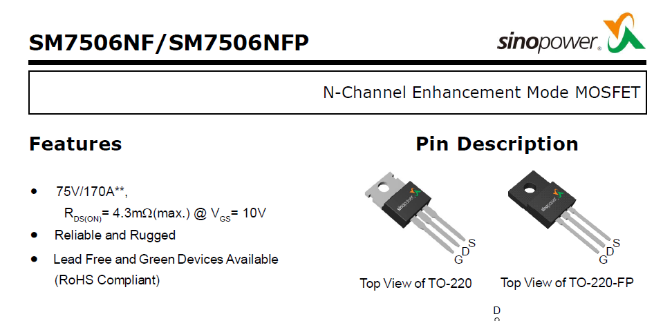 SM7506NF/SM7506NFP